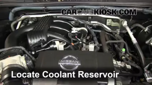 2011 Nissan Xterra S 4.0L V6 Refrigerante (anticongelante) Agregar refrigerante